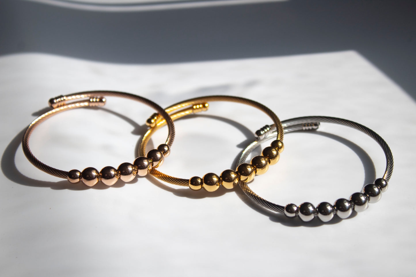 The Multi Ball Bangle Bracelets